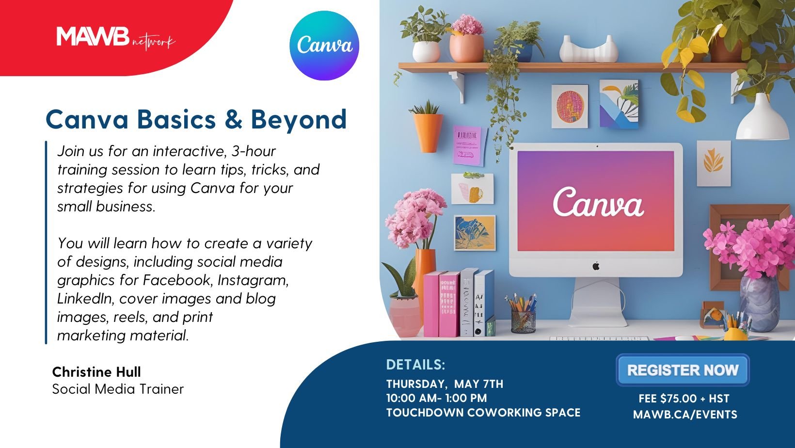 Canva Basics and Beyond - Thursday, May 7th, 2026